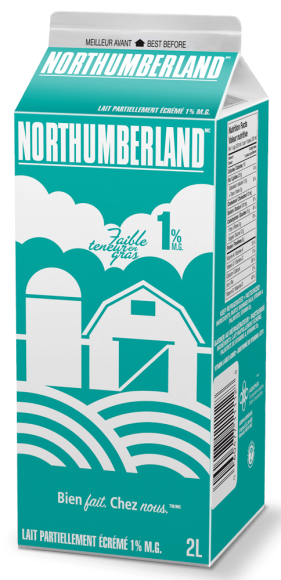 Lait blanc 1 % Northumberland