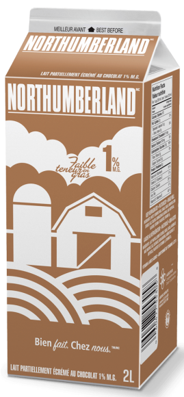 Lait au chocolat 1 % Northumberland