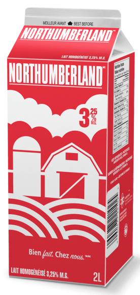 Lait blanc homogénéisé Northumberland