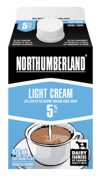 Northumberland 5% Light Coffee Cream