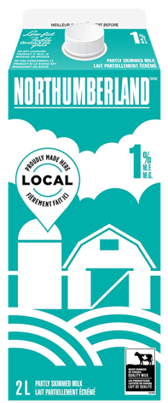 Lait blanc 1 % Northumberland