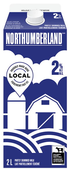 Lait blanc 2 % Northumberland