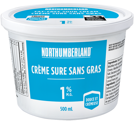 Crème sure sans gras 1% Northumberland