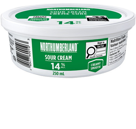 Northumberland Sour Cream 14% 250mL Northumberland Sour Cream 14% 250mL