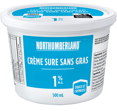 Northumberland Crème sûre 1% 500mL Northumberland Crème sûre 1% 500mL