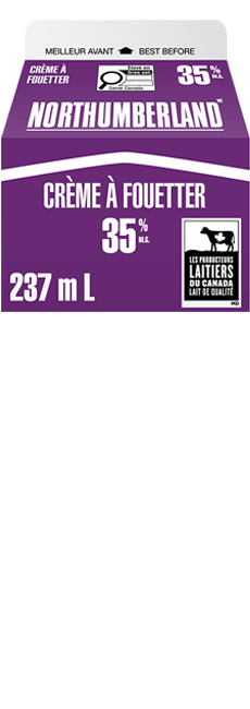 Crème à fouetter 35% Northumberland 237 ml