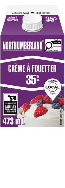 Crème à fouetter 35% Northumberland 473 ml