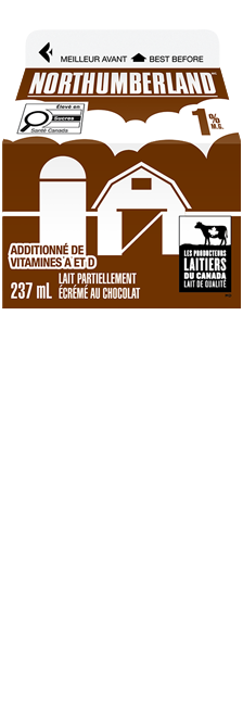 Northumberland Lait au chocolat 1% 237 ML