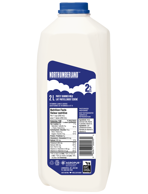 Northumberland Lait 2% 2L Jug