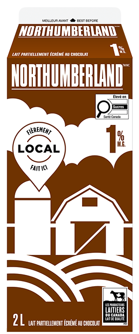 Northumberland Lait au chocolat 1% 2L